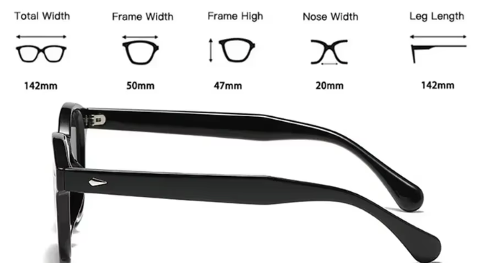 Berlin Round Sonnenbrille – Retro UV400 Acetat 50mm