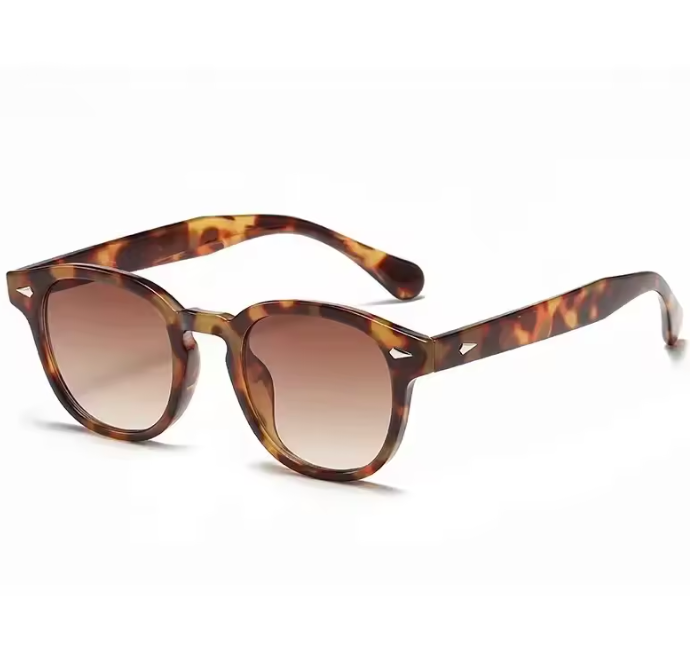 Berlin Round Sonnenbrille – Retro UV400 Acetat 50mm