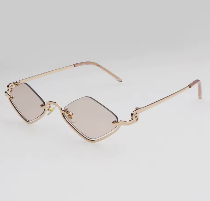 Florenz Polygon Cat-Eye Sonnenbrille Damen – UV400 56mm