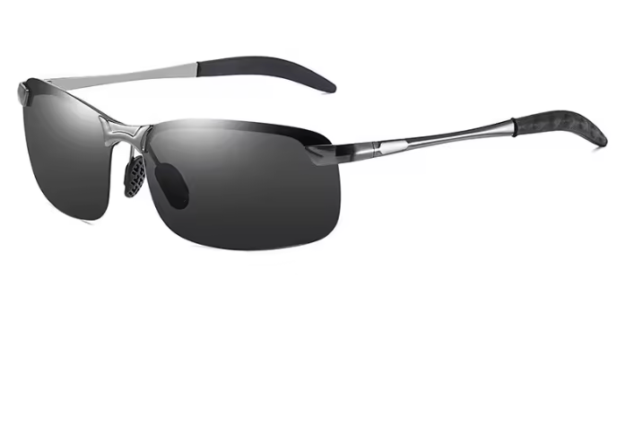 Madrid Polarized Half-Rim Sonnenbrille Herren – UV400 Retro