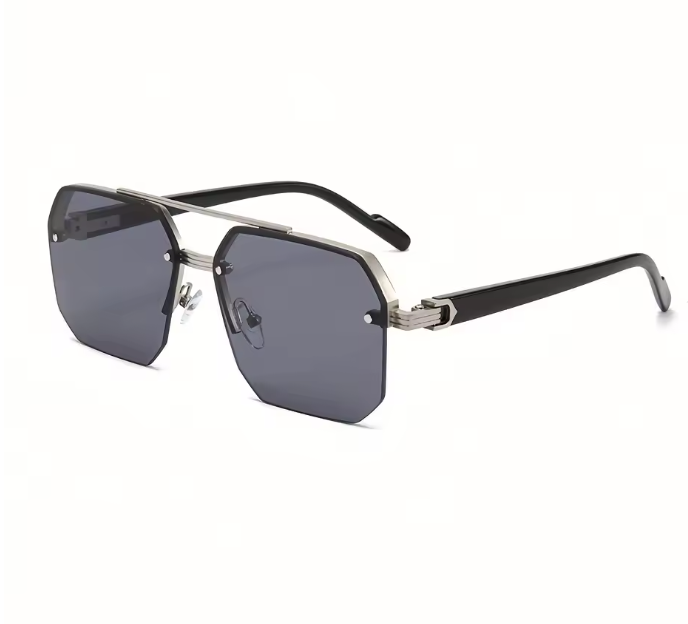 Cannes Rectangle Sonnenbrille Damen – UV400 Verlauf Metall