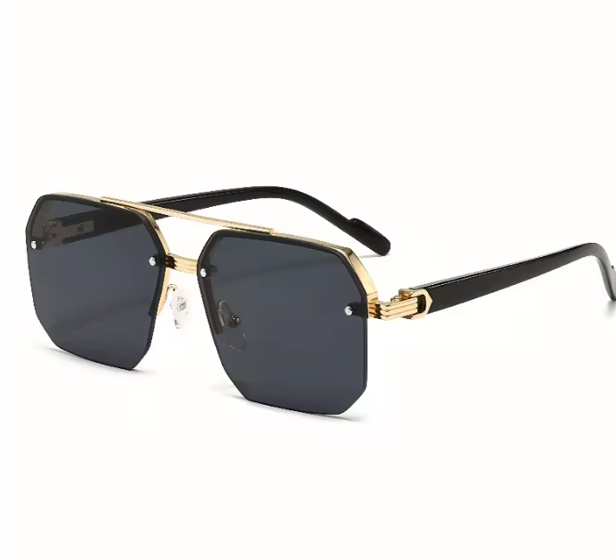 Cannes Rectangle Sonnenbrille Damen – UV400 Verlauf Metall