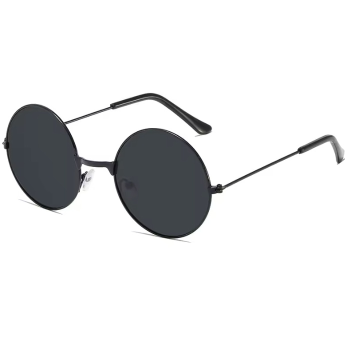 Lisbon Round Vintage Sonnenbrille Unisex – Metallrahmen Spiegelgläser
