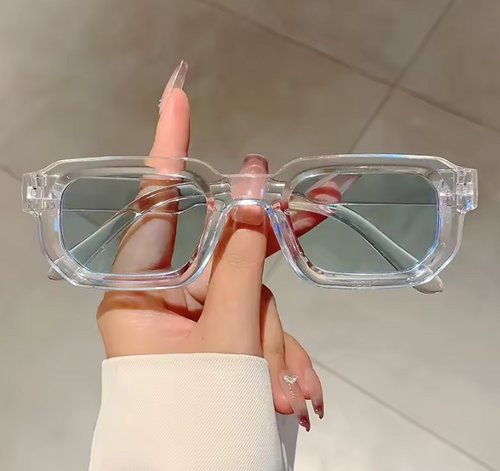 Basel Vintage Rechteck Sonnenbrille – UV400 Retro Design für Damen