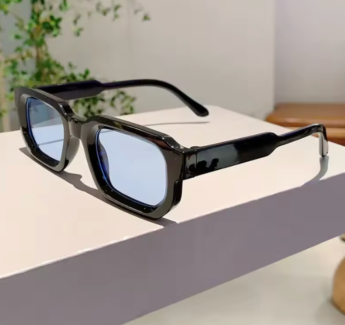 Basel Vintage Rechteck Sonnenbrille – UV400 Retro Design für Damen