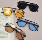 Luzern Punk Quadrat Sonnenbrille – UV400 Unisex Retro Strandbrille