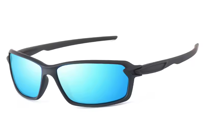 Polarisierte Sport Sonnenbrille Herren UV400 – Outdoor Radsport Angelbrille mit quadratischem Rahmen
