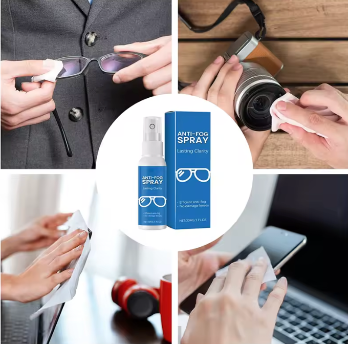 Brillenreiniger Spray für Brillengläser – Tragbarer Linsenreiniger gegen Fett, Staub & Fingerabdrücke