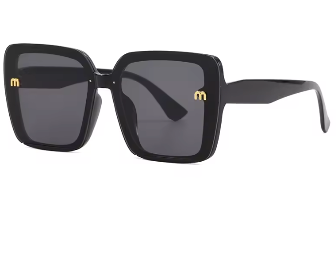 New York Oversized Rechteck Sonnenbrille Damen – UV400 66mm