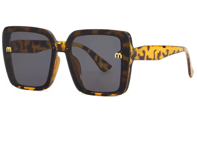 New York Oversized Rechteck Sonnenbrille Damen – UV400 66mm