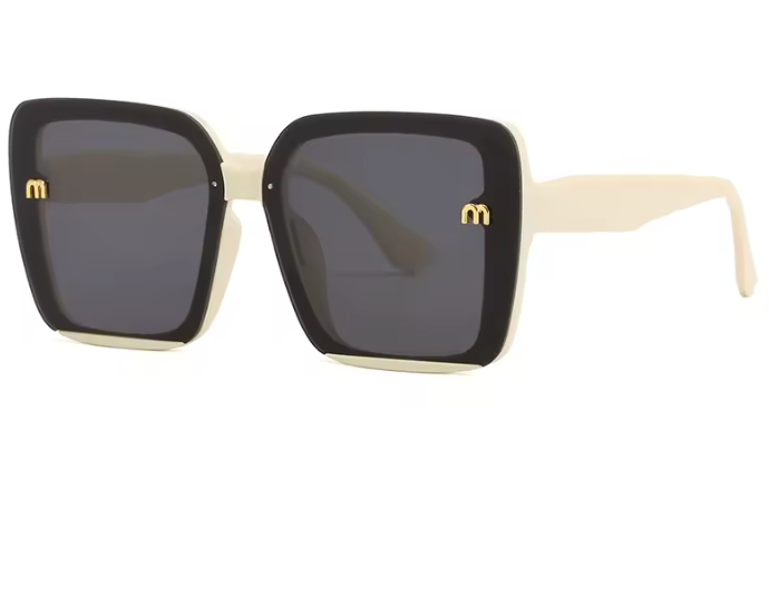 New York Oversized Rechteck Sonnenbrille Damen – UV400 66mm