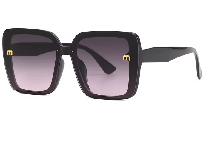 New York Oversized Rechteck Sonnenbrille Damen – UV400 66mm