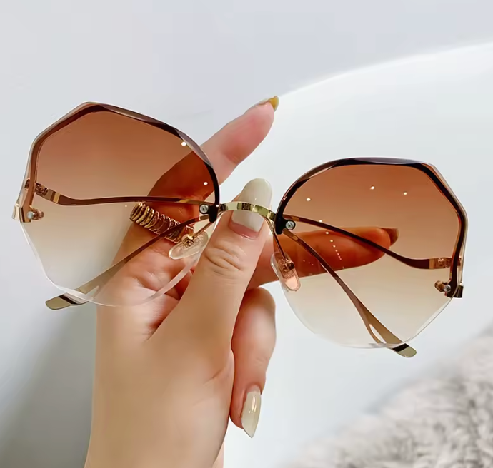 Los Angeles Oversized Square Sonnenbrille Damen – UV400 Photochrom 60mm