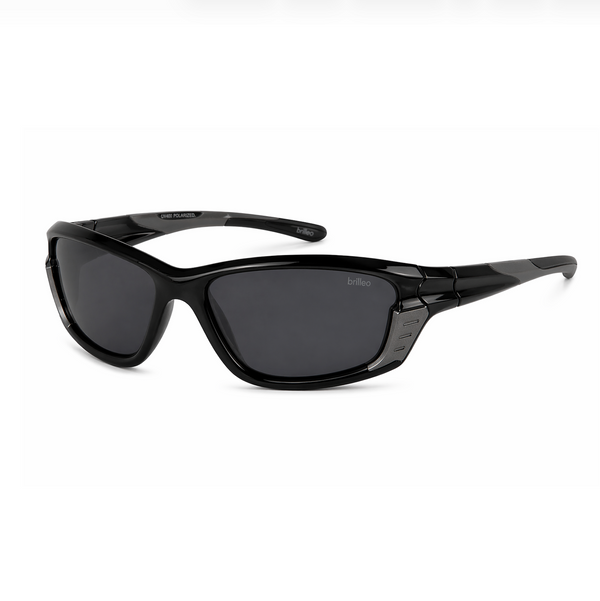 Crest – Polarisierte Wraparound-Sonnenbrille für Herren | CAT.3 UV400