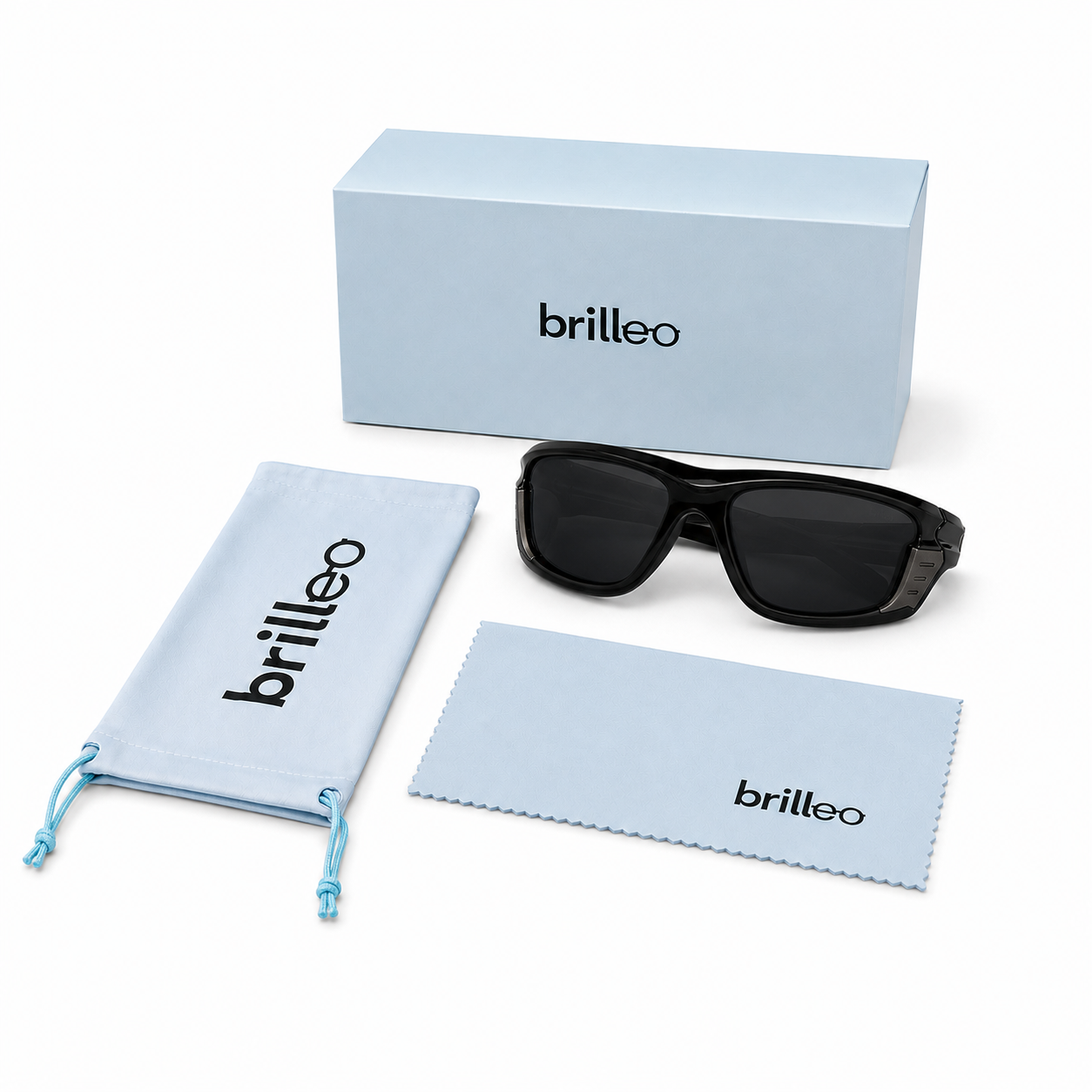 Crest – Polarisierte Wraparound-Sonnenbrille für Herren | CAT.3 UV400